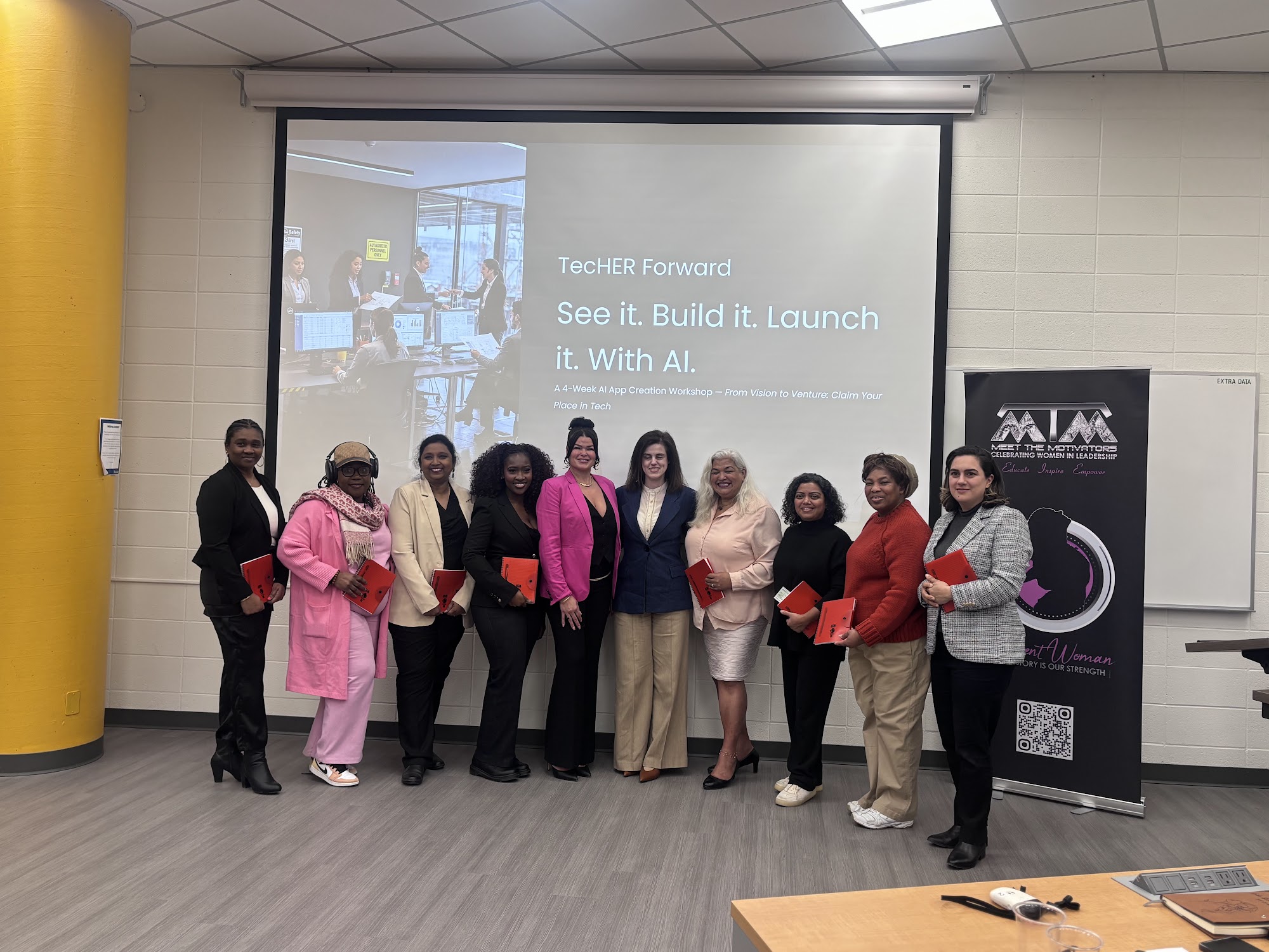Women of the TecHER Forward cohort at a Lead Elevated session